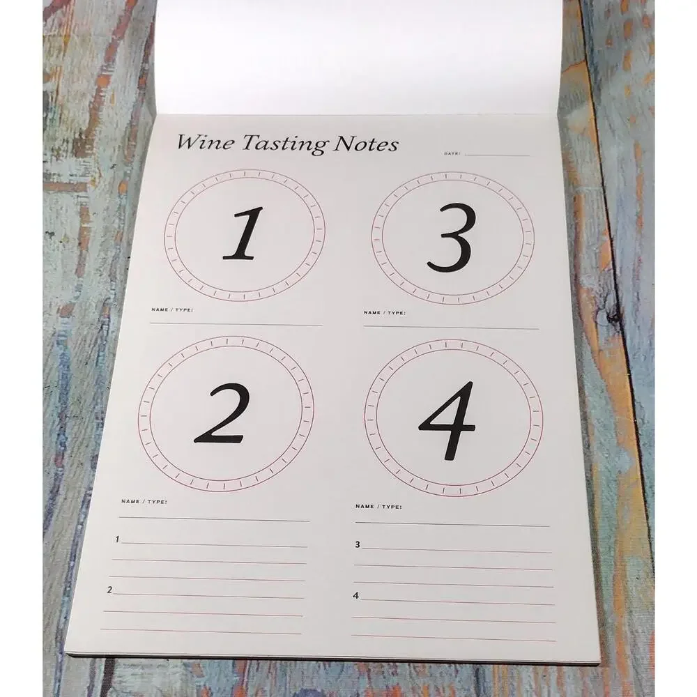 Wine Tasting Notes Notebook - 30 Sheets for Wine Enthusiasts‎